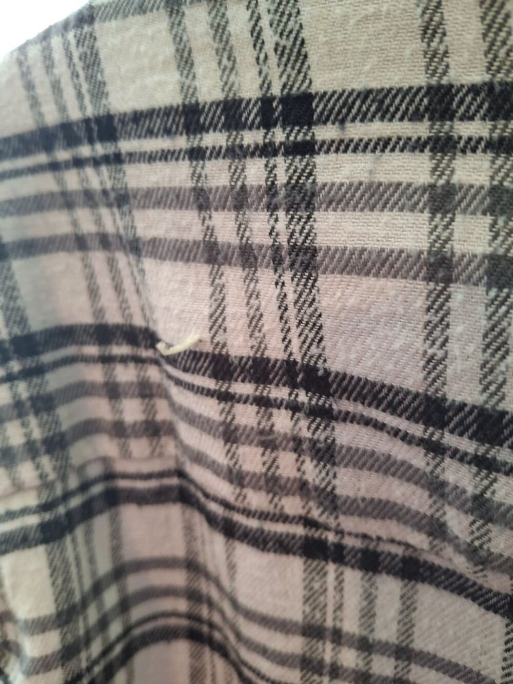 Speculation Womens XL Plaid Flannel Shirt Black White Button Down Grunge Oversiz - Picture 5 of 10